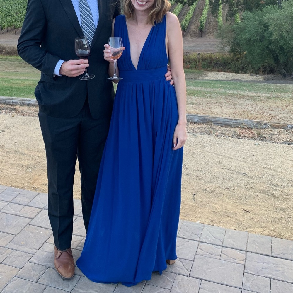 Lulus Royal Blue Formal Maxi Dress